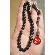 3 Crescent Hematite Tesbih | Turkish Prayer Beads 